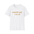 "Sounds Gay, I'm In" Unwell-Studio.com Tee